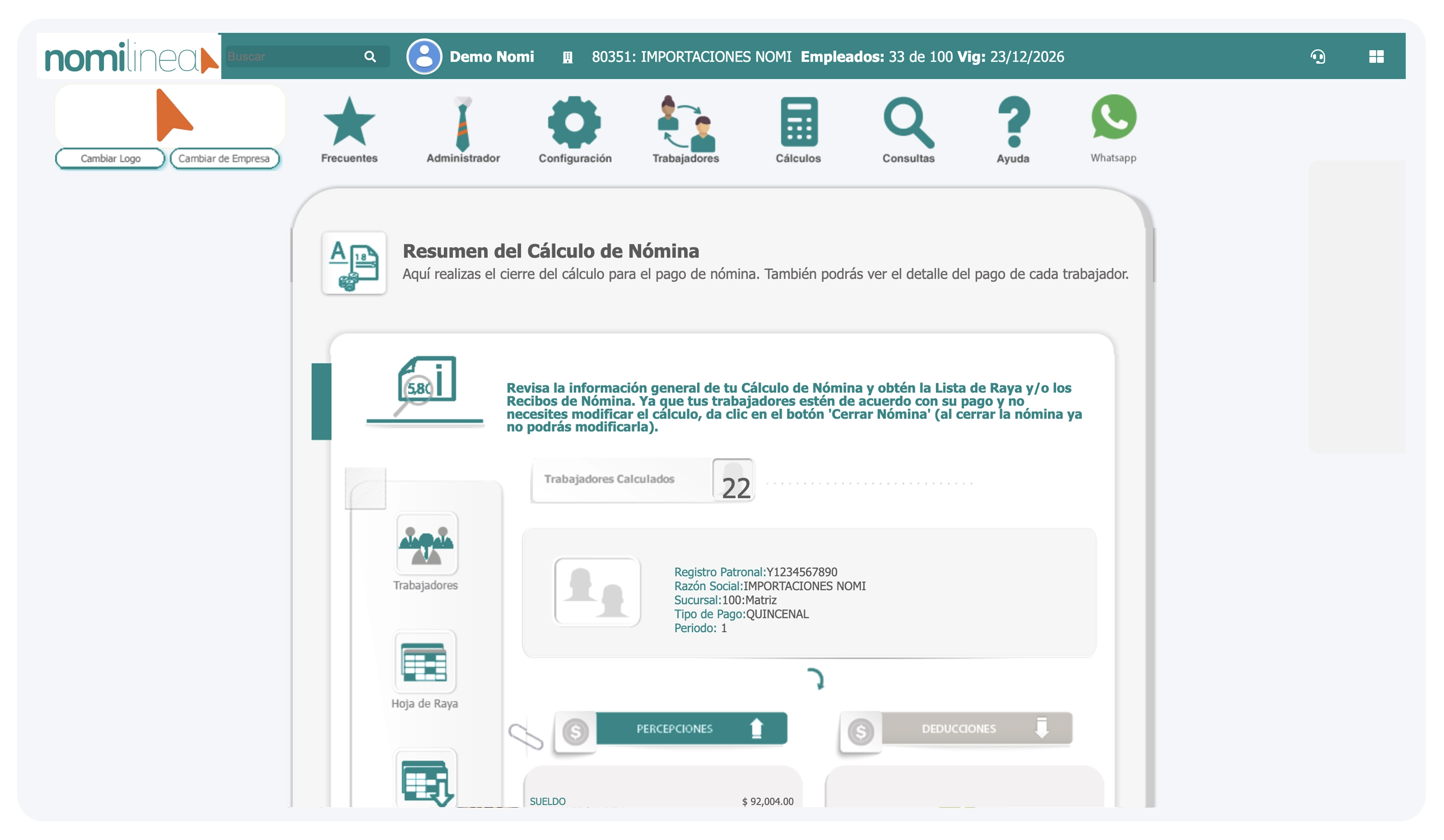 Portal de Recibos Nomilinea