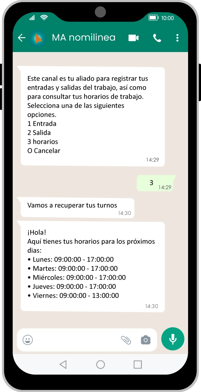 Gestor de turnos y horarios
